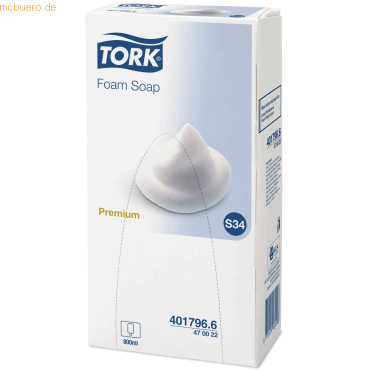 Tork Schaumseife Premium S34 pink 6x800ml von Tork