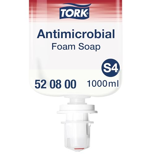 Tork Schaumseife zur Händedekontamination S4, Premium, parfümfrei, 6 × 1000 ml, 520800 Tork Schaumseife zur Händedekontamination S4, Premium, parfümfrei, 6 × 1000 ml, 520800 von Tork