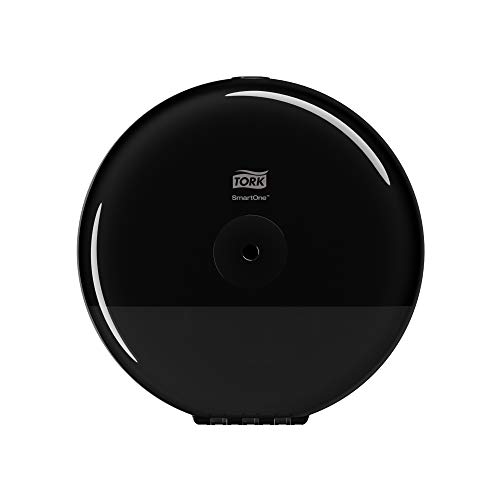 Tork SmartOne® Mini Spender für Toilettenpapier mit hoher Kapazität Schwarz T9, Elevation Design, 681008 von Tork