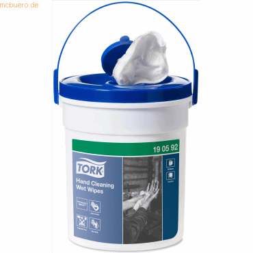4 x Tork Spezial-Handreinigungstücher Premium Spendereimer 1-lagig 27x 4 x Tork Spezial-Handreinigungstücher Premium Spendereimer 1-lagig 27x von Tork