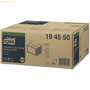 Tork Spezial-Reinigungstücher Premium 1-lagig 38x30cm grün VE=8x40 Tüc von Tork