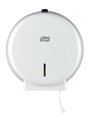 Tork Toiletten-Spender T2 weiß für Mini Jumbo Rolle, Metall Tork Toiletten-Spender T2 weiß für Mini Jumbo Rolle, Metall von Tork