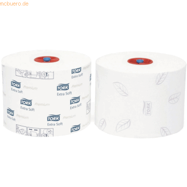 Tork Toilettenpapier Premium Compact 3-lagig 70m hochweiß VE=27 Rollen von Tork