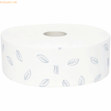 Tork Toilettenpapier Premium Jumbo Rolle 2-lagig 10cmx360m weiß VE=6 R Tork Toilettenpapier Premium Jumbo Rolle 2-lagig 10cmx360m weiß VE=6 R von Tork