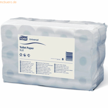Tork Toilettenpapier Universal 2-lagig Honigwabenprägung 400 Blatt VE= von Tork
