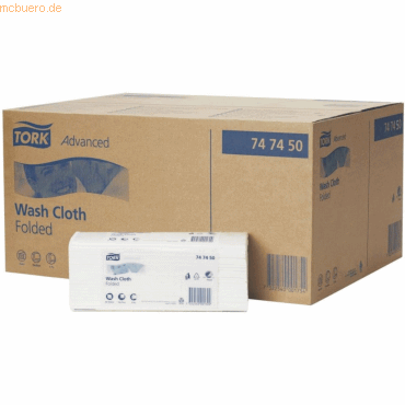 Tork Waschtuch Advanced gefaltet 6-lagig 25x19cm hochweiß VE=20x80 Tüc Tork Waschtuch Advanced gefaltet 6-lagig 25x19cm hochweiß VE=20x80 Tüc von Tork