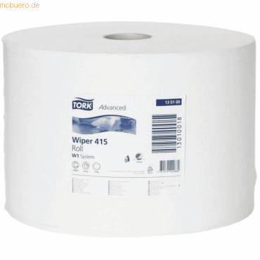 Tork Wischtücher Advanced 415 Grossrolle 24,5cmx1000m unperforiert wei Tork Wischtücher Advanced 415 Grossrolle 24,5cmx1000m unperforiert wei von Tork