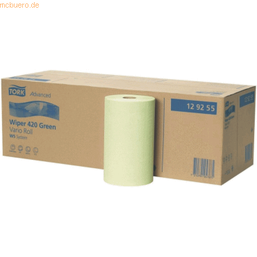 Tork Wischtücher Advanced 420 2-lagig 23,5x27,5cm/55m grün VE=10 Rolle Tork Wischtücher Advanced 420 2-lagig 23,5x27,5cm/55m grün VE=10 Rolle von Tork
