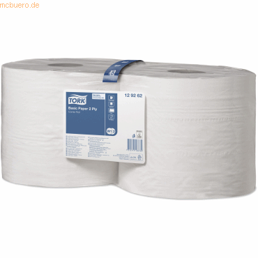 Tork Wischtücher Universal 320 2-lagig 23,5x34cm/340m weiß VE=2 Rollen Tork Wischtücher Universal 320 2-lagig 23,5x34cm/340m weiß VE=2 Rollen von Tork