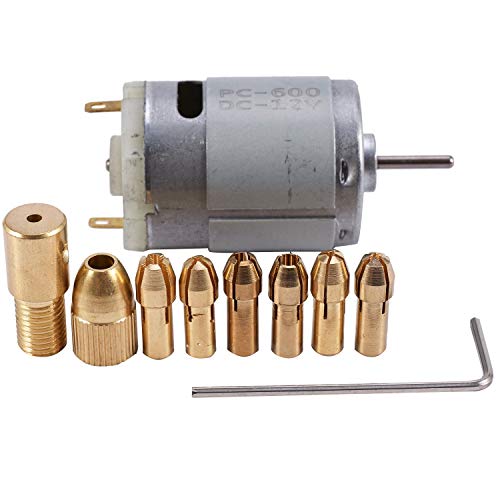 Torribala 1 x DC 12 V 500 mA Mirco Motor mit 6 Stück 0,5 – 3,2 mm Elektrische Bohrzange, PCB-Werkzeug-Set Torribala 1 x DC 12 V 500 mA Mirco Motor mit 6 Stück 0,5 – 3,2 mm Elektrische Bohrzange, PCB-Werkzeug-Set von Torribala