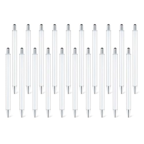 Torribala 20 Stück Sublimationsstift, ohne Klemme, einziehbare Verpackung, Sublimations-Kugelschreiber durch Wärmeübertragung, für das Büro, DIY, einfach zu bedienen, hoch Torribala 20 Stück Sublimationsstift, ohne Klemme, einziehbare Verpackung, Sublimations-Kugelschreiber durch Wärmeübertragung, für das Büro, DIY, einfach zu bedienen, hoch von Torribala