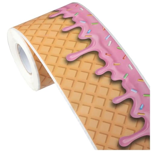 Torribala Selbstklebende Eiscreme 65,6 Ft Rand Pinnwand Pinnwand Dekoration Aufkleber für Klassenzimmer Tafel Einfache Installation Torribala Selbstklebende Eiscreme 65,6 Ft Rand Pinnwand Pinnwand Dekoration Aufkleber für Klassenzimmer Tafel Einfache Installation von Torribala