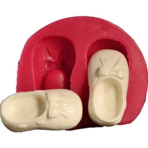 Baby Schuhe mit Schleife Silikonform von Torten Deko Shop