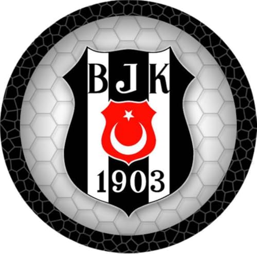 Besiktas Runde Tortenaufleger 20CM - Geburtstag Tortenbild Zuckerbild Tortenplatte Oblate Kuchenzuckerplatte von Torten Deko Shop