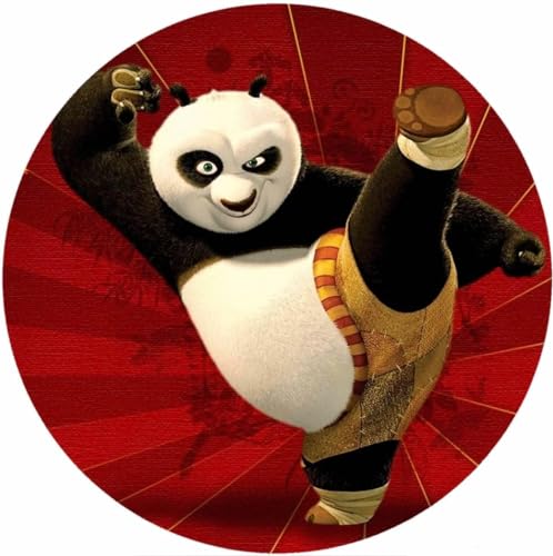 Kung Fu Panda Runde Tortenaufleger 20CM - Geburtstag Tortenbild Zuckerbild Tortenplatte Oblate Kuchenzuckerplatte von Torten Deko Shop