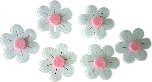 Weiß, rosa Margeriten Deko aus Filz Weiß, rosa Margeriten Deko aus Filz von Torten Deko Shop