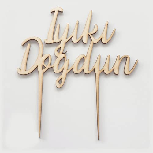 CakeTopper Kuchenaufsatz aus Holz - Iyiki Dogdun CakeTopper Kuchenaufsatz aus Holz - Iyiki Dogdun von Tortenbild