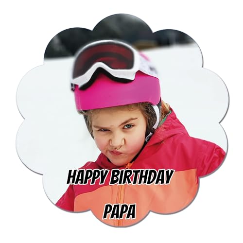 Tortenaufleger Muffintopper BLUMENFORM 4 bis 20 cm Durchmesser | GEBURTSTAG | TAUFE | KOMMUNION | HOCHZEIT - Fondant, Oblate oder Dekorpapier Plus von Tortenpixel