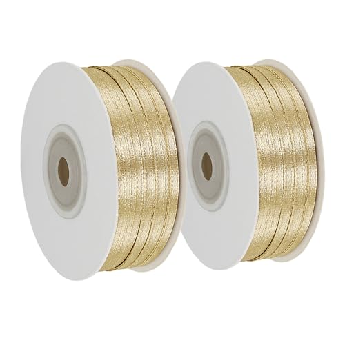 Torytoe Geschenkband, 2 Rollen 3MM X 91M Schleifenband Dekoration Satinband Bänder zum Basteln für Bastelarbeiten, Geschenkverpackungen, Schleifen, Luftballons und Hochzeiten Torytoe Geschenkband, 2 Rollen 3MM X 91M Schleifenband Dekoration Satinband Bänder zum Basteln für Bastelarbeiten, Geschenkverpackungen, Schleifen, Luftballons und Hochzeiten von Torytoe