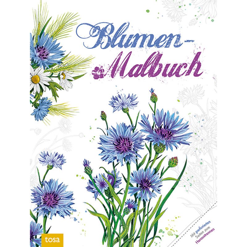 Blumen-Malbuch, Kartoniert (TB) von Tosa