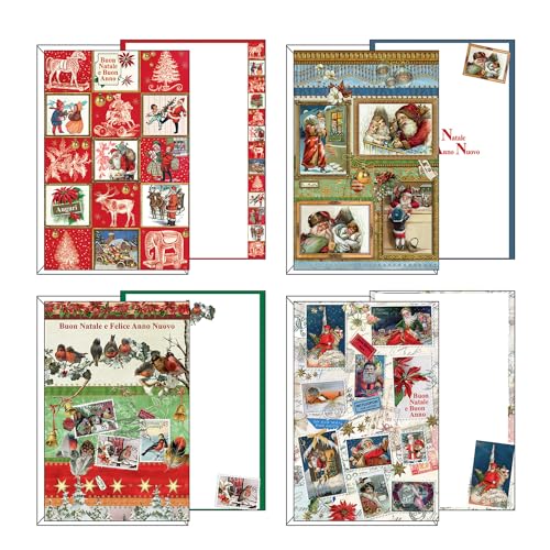 Toscane Carte Pregiate Weihnachtskarten Weihnachtsmann, Vintage-Packung, Mehrfarbig, 8009162323141 Toscane Carte Pregiate Weihnachtskarten Weihnachtsmann, Vintage-Packung, Mehrfarbig, 8009162323141 von Magicamente Carta