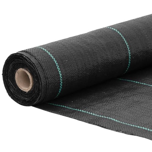 Unkrautvlies Schwarz 0,5x25 m PP von Toshilian