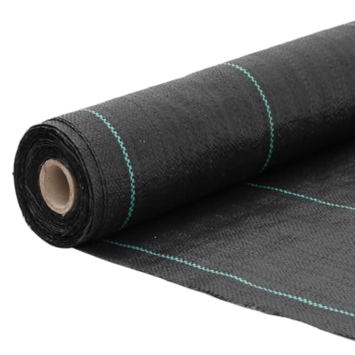 Unkrautvlies Schwarz 1,5x25 m PP von Toshilian
