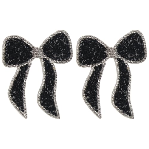 Schleife, Strasssteine, Schwarz / Rosa (schwarz) von Totelux