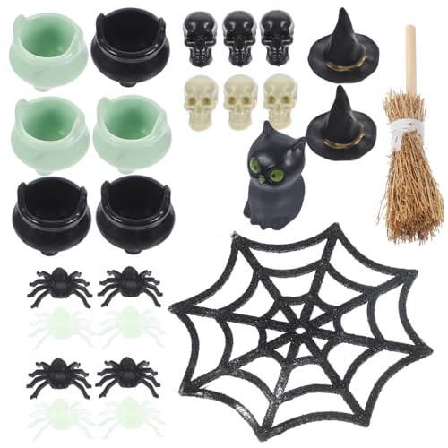 Totority 1 Satz Halloween Dekoration mit Miniatur Figuren Witzige Hexenaccessoires für Puppenhäuser und Partys Kreative Halloween Deko für Schaurige Atmosphären Totority 1 Satz Halloween Dekoration mit Miniatur Figuren Witzige Hexenaccessoires für Puppenhäuser und Partys Kreative Halloween Deko für Schaurige Atmosphären von Totority