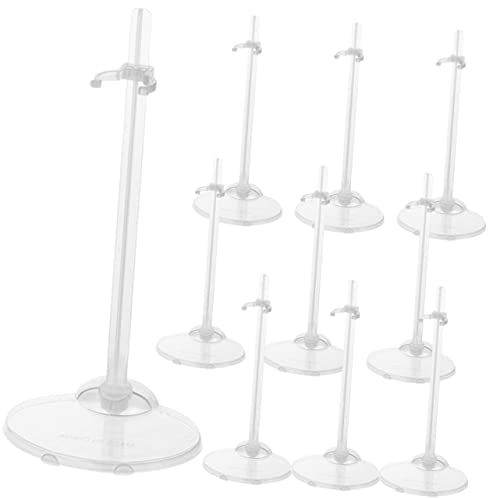 Totority 10 Stück Teiliges Transparente Puppenständer aus Kunststoff Stabiler Doll Display Halter mit Taillenschnalle für Puppen zum Ausstellen Puppen Flachen Oberflächen Totority 10 Stück Teiliges Transparente Puppenständer aus Kunststoff Stabiler Doll Display Halter mit Taillenschnalle für Puppen zum Ausstellen Puppen Flachen Oberflächen von Totority