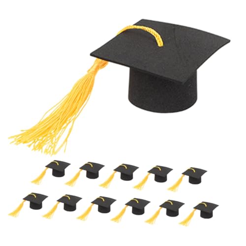 Totority 12Stücke Cap mit Quasten Abschlusskuchen Dekorationen Elegante Tortendeko für Abschlussfeiern Stilvolle Cake Topper für Festliche Anlässe Totority 12Stücke Cap mit Quasten Abschlusskuchen Dekorationen Elegante Tortendeko für Abschlussfeiern Stilvolle Cake Topper für Festliche Anlässe von Totority