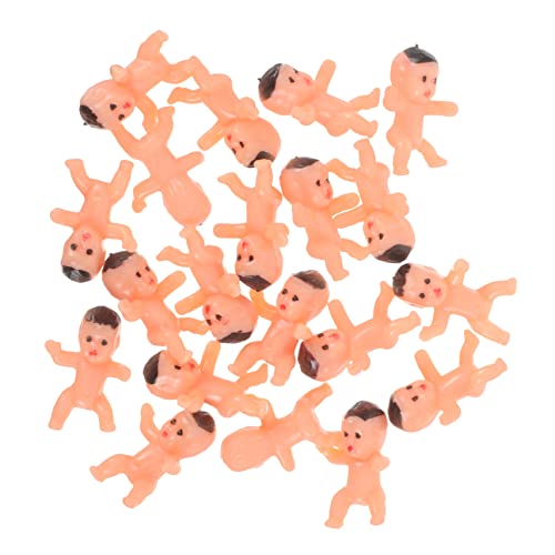 Totority 20Stücke Mini Babypuppen Teiliges Partyzubehör aus Kunststoff für Babyparty Dekoration DIY Cupcake Deko Foto Requisiten und Geschenkideen von Totority