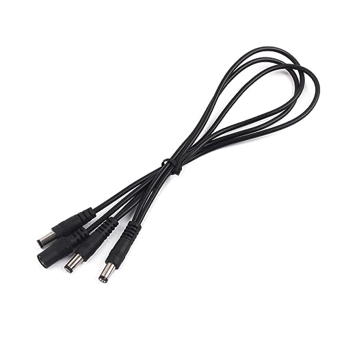 Totority 3 Effektpedalkabel gitarrenkabel power cable power cord Mehrfachkabel Geräuschisolierungskabel Ein Spot-Netzteil multi Schwarz Hafen Weg kabel für elektrische gitarre Black von Totority