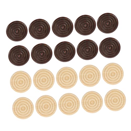 Totority 48 Stück Holzspielsteine für Dame und Schach Holzfiguren Holzfarbe für Brettspiele und Kreative Spieleabende Totority 48 Stück Holzspielsteine für Dame und Schach Holzfiguren Holzfarbe für Brettspiele und Kreative Spieleabende von Totority