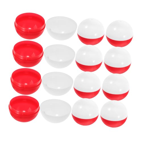 Totority 50 Stück Leere Plastikkugeln Befüllbare Kapseln für Automaten Partyspiele und Rot Weiß für Tombola und Feiertage Totority 50 Stück Leere Plastikkugeln Befüllbare Kapseln für Automaten Partyspiele und Rot Weiß für Tombola und Feiertage von Totority