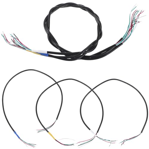 Totority 6 Stück Pickup-Schweißdraht Kabel anschließen elektrische Drähte elektrische Gitarre ts Pickup-Draht Zubehör für Gitarren-Tonabnehmer Gitarrenteile Gitarrenzubehör Metall Black von Totority