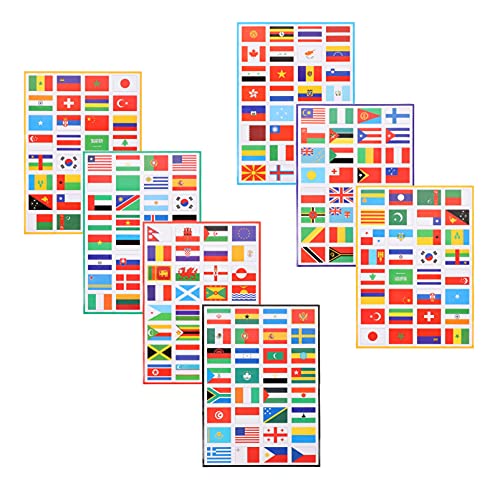 Totority 7 Blätter Flaggen Aufkleber PVC Sticker für Wm Gesicht Aufkleber Langlebig und Vielseitig Anwendbar Glatten Oberflächen für Schule und Dekoration Totority 7 Blätter Flaggen Aufkleber PVC Sticker für Wm Gesicht Aufkleber Langlebig und Vielseitig Anwendbar Glatten Oberflächen für Schule und Dekoration von Totority