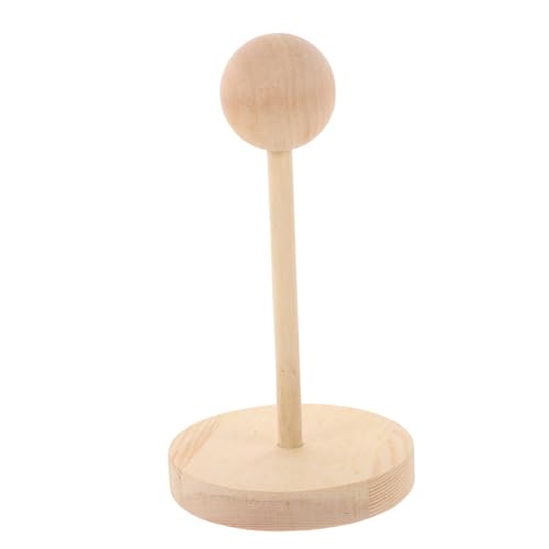Totority Doll Head Stand aus Holz für Puppenköpfe Antirutsch Basis für Perücken und Hutdisplay für Haarstyling und Aufbewahrung von Puppenzubehör von Totority