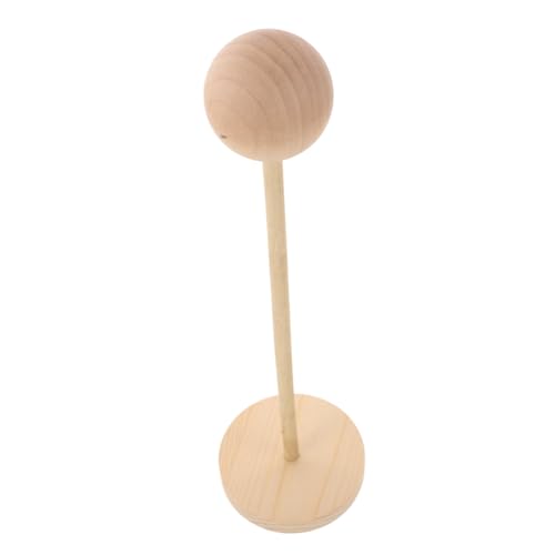 Totority Doll Head Stand aus Holz für Puppenköpfe Basis zur Präsentation und Organisation von Perücken und Kopfbedeckungen für Kreative Bastelprojekte und Ausstellungen von Totority