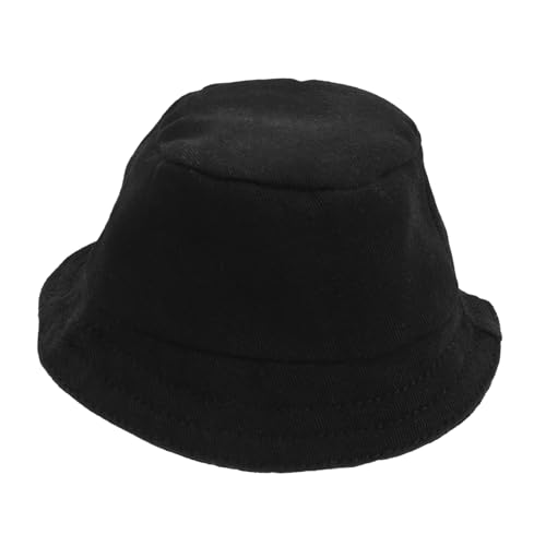 Totority Puppenhut für Große Puppen Mini Fischerhut Dekorativer Sonnenhut für DIY Projekte Süßes Puppenzubehör für Ansprechende Puppenbekleidung Schwarzes Design von Totority