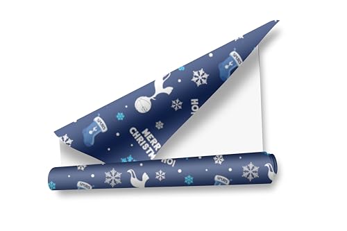 Geschenkpapier für Weihnachten, Motiv: Tottenham Hotpur FC für Geschenke, Fußball, 2 Bögen, 2 Etiketten von Tottenham Hotspur FC