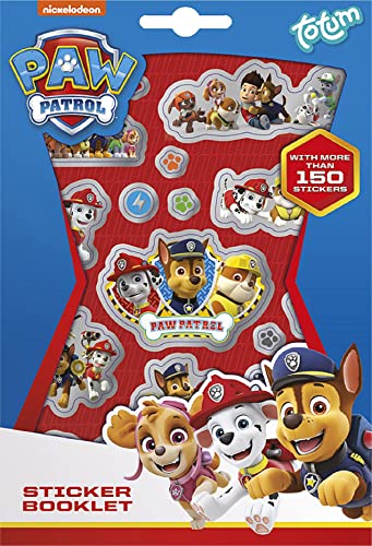 Paw Patrol Sticker - über 150 Sticker mit Motiven von Chase, Rubble, Marshall, Skye und Co, Rot von Totum