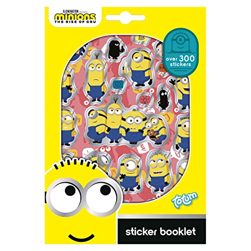 Totum Minions Stickerset mit über 300 Aufklebern – Sticker ideal für Scrapbooking und Bastelarbeiten von Totum