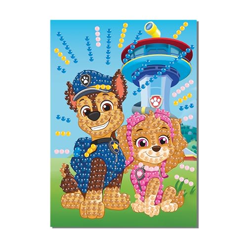 Totum Paw Patrol Diamant-Malset mit Karte und Umschlag, ab 4 Jahren von Totum