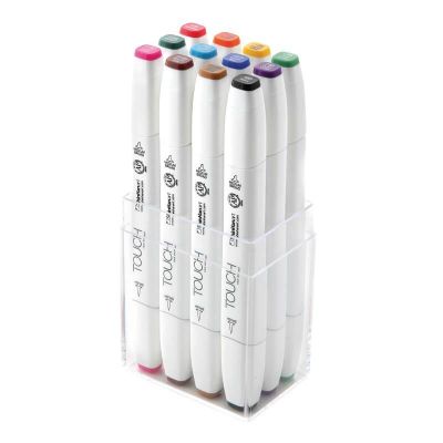 Twin Brush Marker Main Colors 12teilig von Touch