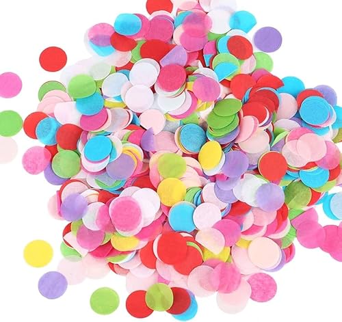 Papier Konfetti Rund, 5000Stück 2.5CM Mehrfarbig Runde Konfetti, Runde Punkte Konfetti, Konfetti, Konfetti Mehrfarbig, Confetti Konfetti, für Geburtstag Hochzeit Party Dekoration Papier Konfetti Rund, 5000Stück 2.5CM Mehrfarbig Runde Konfetti, Runde Punkte Konfetti, Konfetti, Konfetti Mehrfarbig, Confetti Konfetti, für Geburtstag Hochzeit Party Dekoration von Toulifly