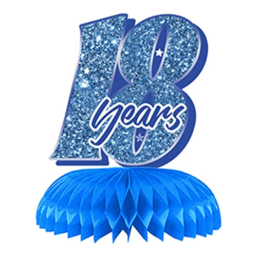 9 Stück 18. Geburtstag Party Wabenaufsätze, Blau Silber 18 Jahre Geburtstag Party Dekoration Party Zubehör Tischdekoration Tischdekoration Schild 9 Stück 18. Geburtstag Party Wabenaufsätze, Blau Silber 18 Jahre Geburtstag Party Dekoration Party Zubehör Tischdekoration Tischdekoration Schild von TourKing