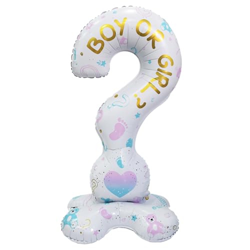 Großer Gender Reveal Balloon 155x76cm, Boy or Girl Deko für Gender Reveal Party, Babyparty Deko, Geschlecht verkünden, Baby Shower Deko, Gender Reveal Ideen & Ballon Box, Geschlechtsverkündung Gaby von Tourima