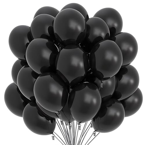 Latex Luftballons Matt Schwarz, 25 cm, 30 Stück, Nachhaltige Ballons 100% Naturlatex Schwarze Ballons Helium Luftballons für Geburtstag und Hochzeit Dekoration. Luftballons Schwarz Latex Luftballons Matt Schwarz, 25 cm, 30 Stück, Nachhaltige Ballons 100% Naturlatex Schwarze Ballons Helium Luftballons für Geburtstag und Hochzeit Dekoration. Luftballons Schwarz von Tourima