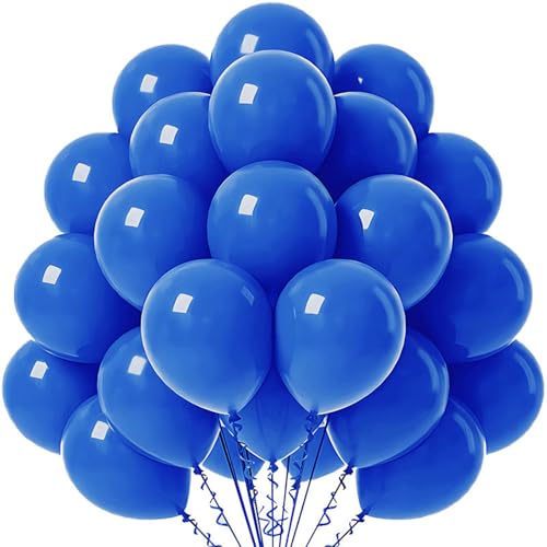 Luftballons Blau, 50 Stück, 25CM,100% Naturlatex Ballons, Helium Luftballons, Blauer Luftballon, Luftballons Geburtstag, Party Dekoration Luftballons Blau, 50 Stück, 25CM,100% Naturlatex Ballons, Helium Luftballons, Blauer Luftballon, Luftballons Geburtstag, Party Dekoration von Tourima